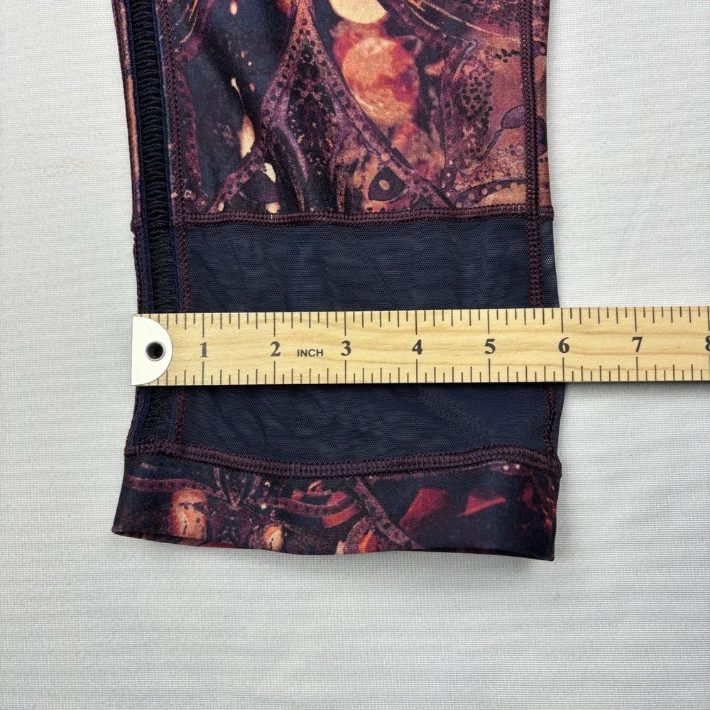 CALIA‎ by Carrie Underwood Purple Mandala Mesh Capri Leggings WAX12020PRT Medium